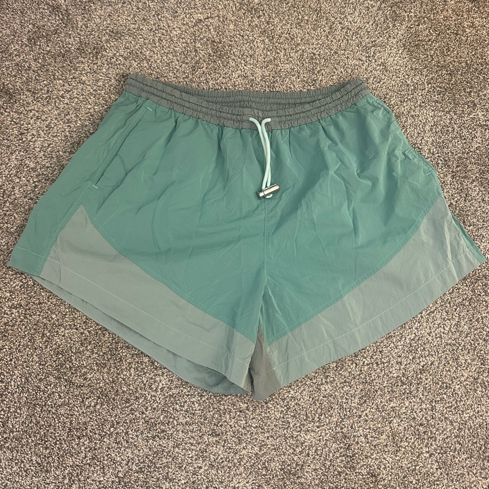 Lululemon Green and Gray Athletic Shorts